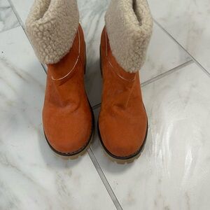 Cozy Orange Boots